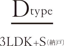 Dtype 3LDK+S（納戸）