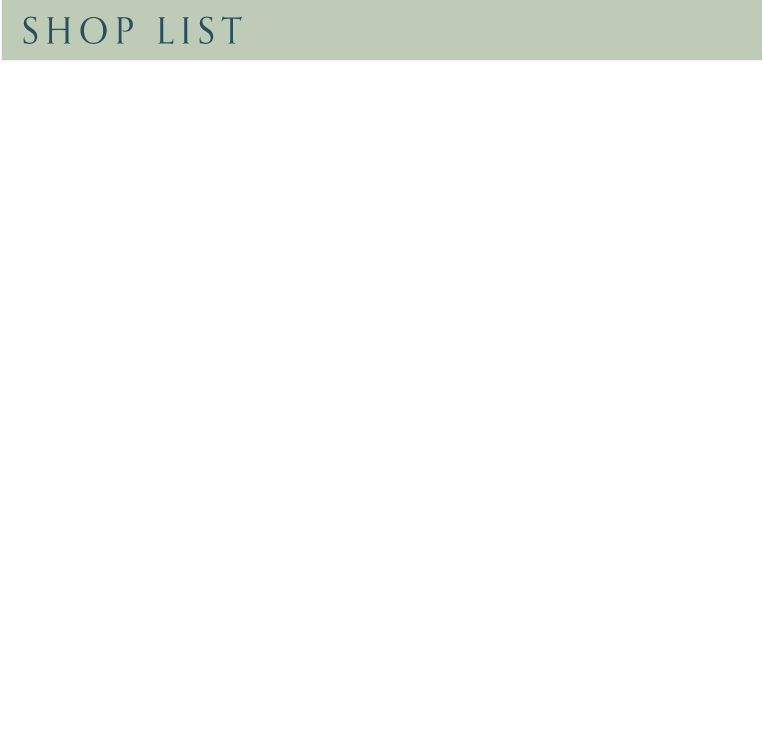 SHOP LIST